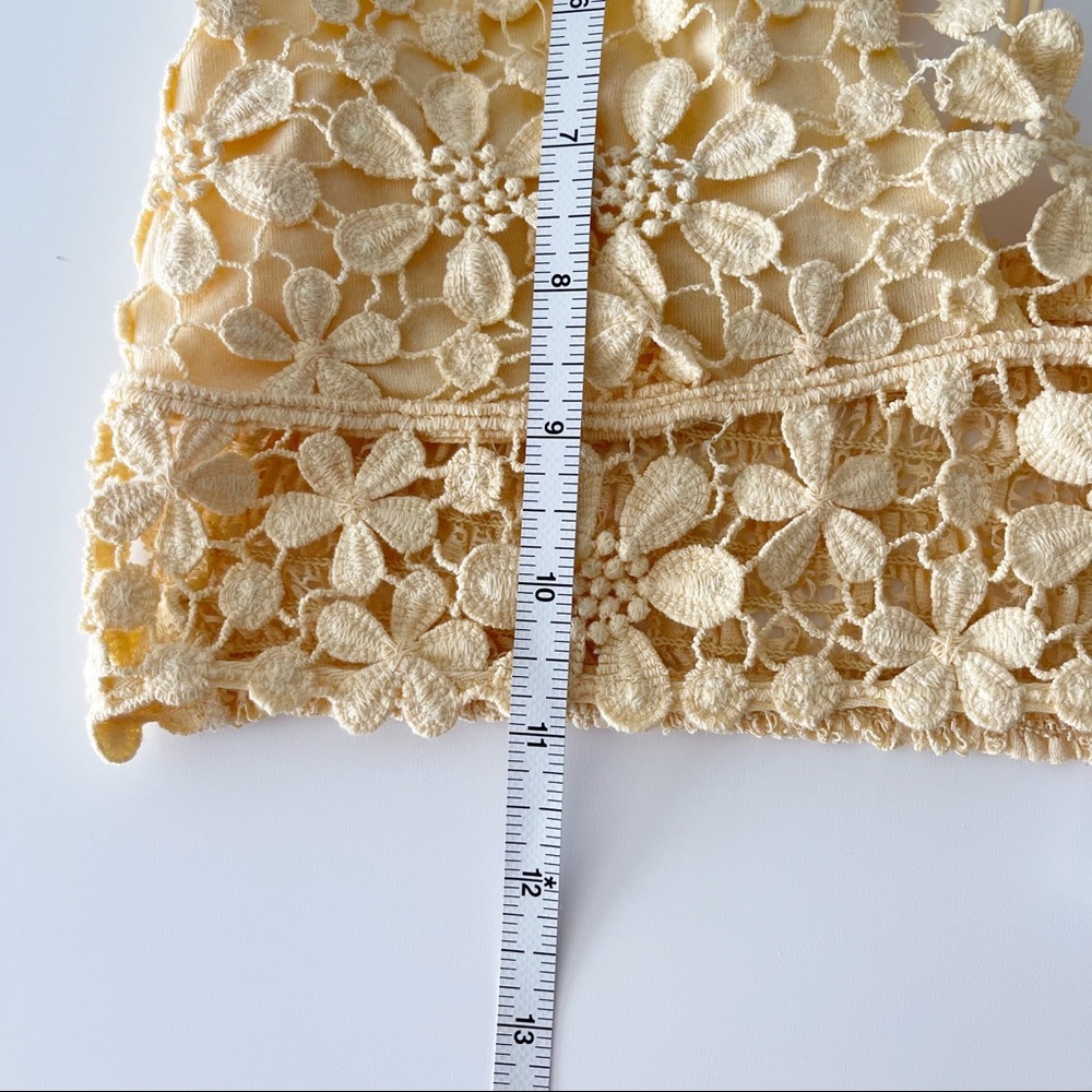 Free People Miss Dazie Bralette Yellow Medium - Picture 8 of 10